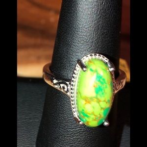 NWT Mojave Turquoise Egg Ring Size 8